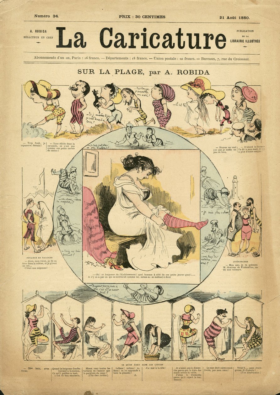 Ilustrace Albert Robida (1848-1926) pro obálku La Caricature (1880) od Albert Robida