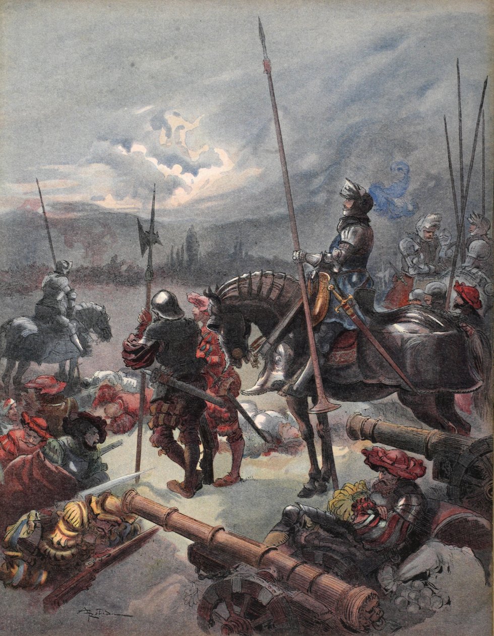 On the night of Marignan, ilustrace z 