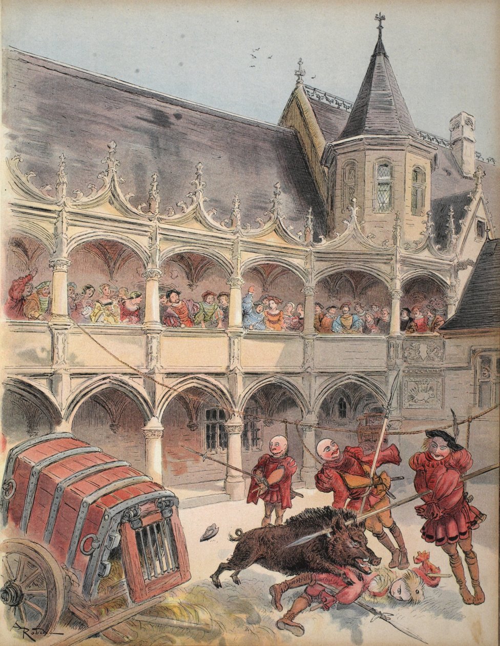 Divoké prase z Amboise, ilustrace z 