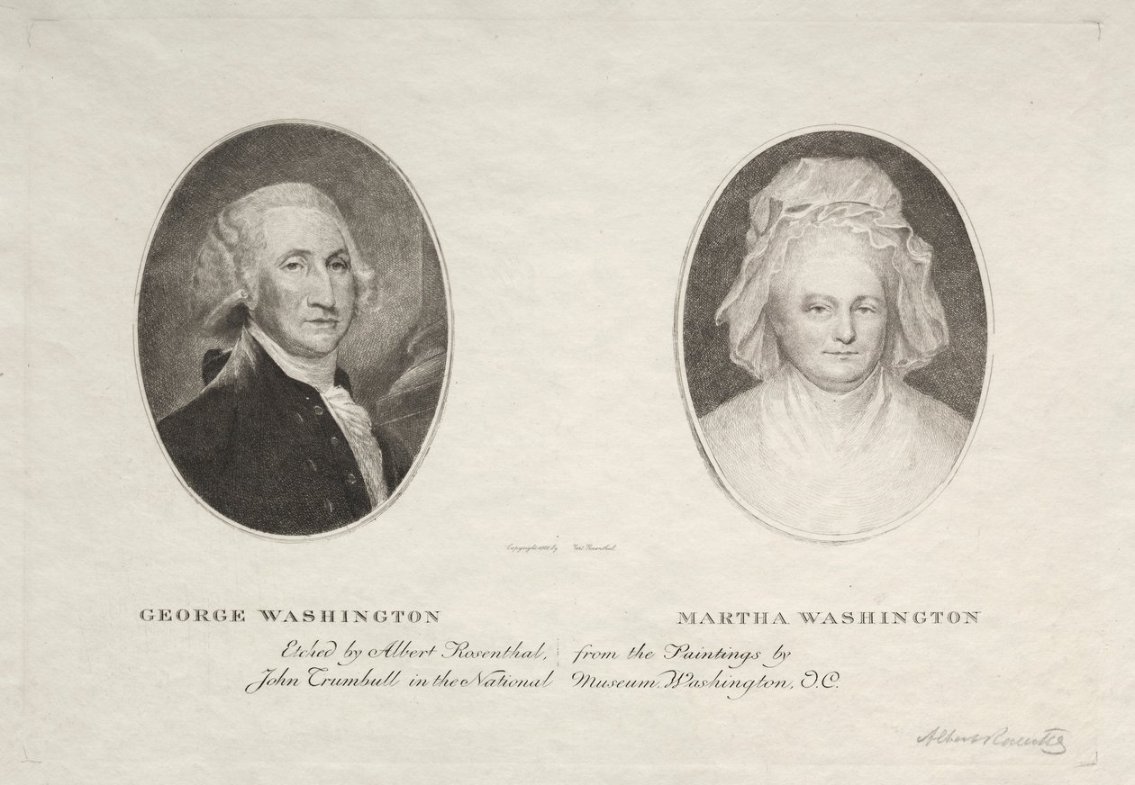 George a Martha Washingtonovi od Albert Rosenthal