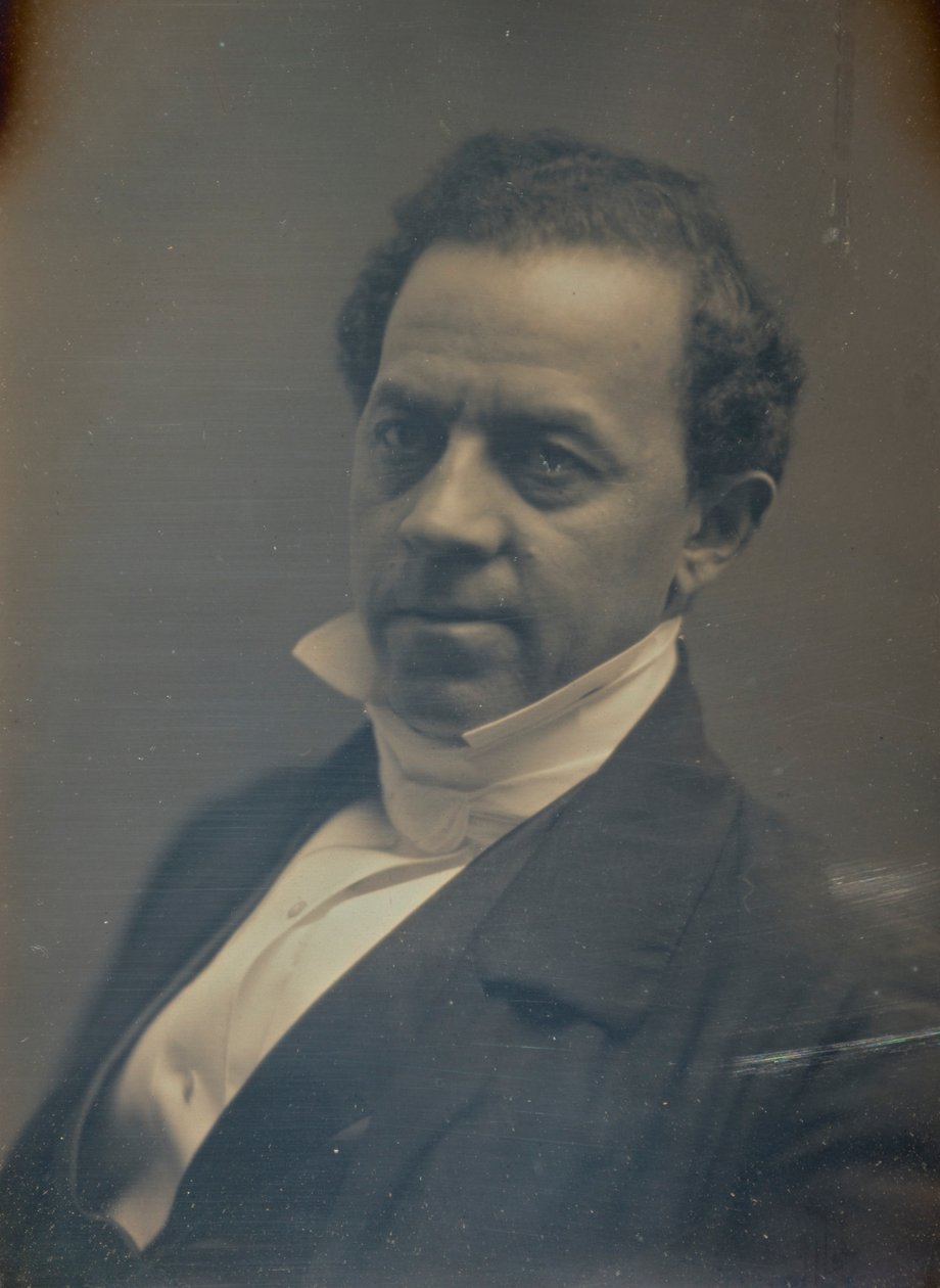 Gentleman ve formálním límečku a bílé kravatě od Albert Sands Southworth
