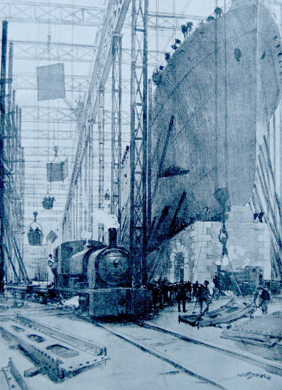 Britská loděnice od Albert Sébille