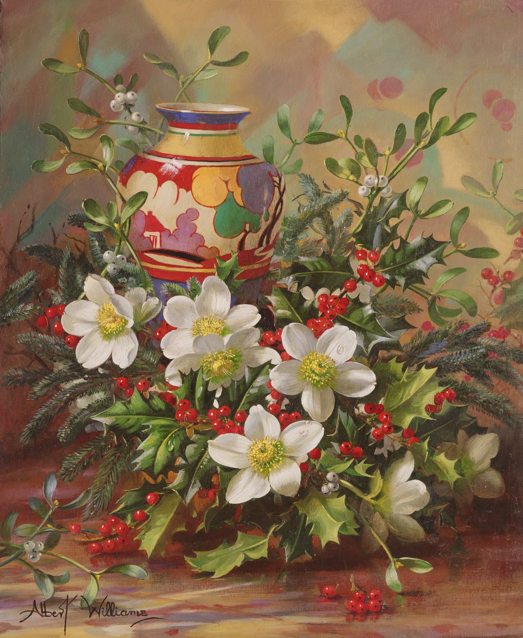 AB882 zimní květiny od Albert Williams