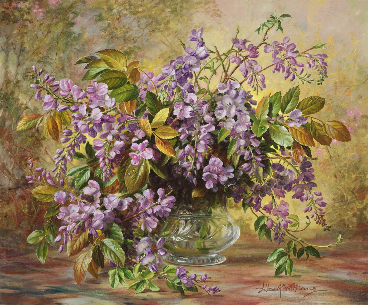 Okouzlující Junetide Wisteria od Albert Williams