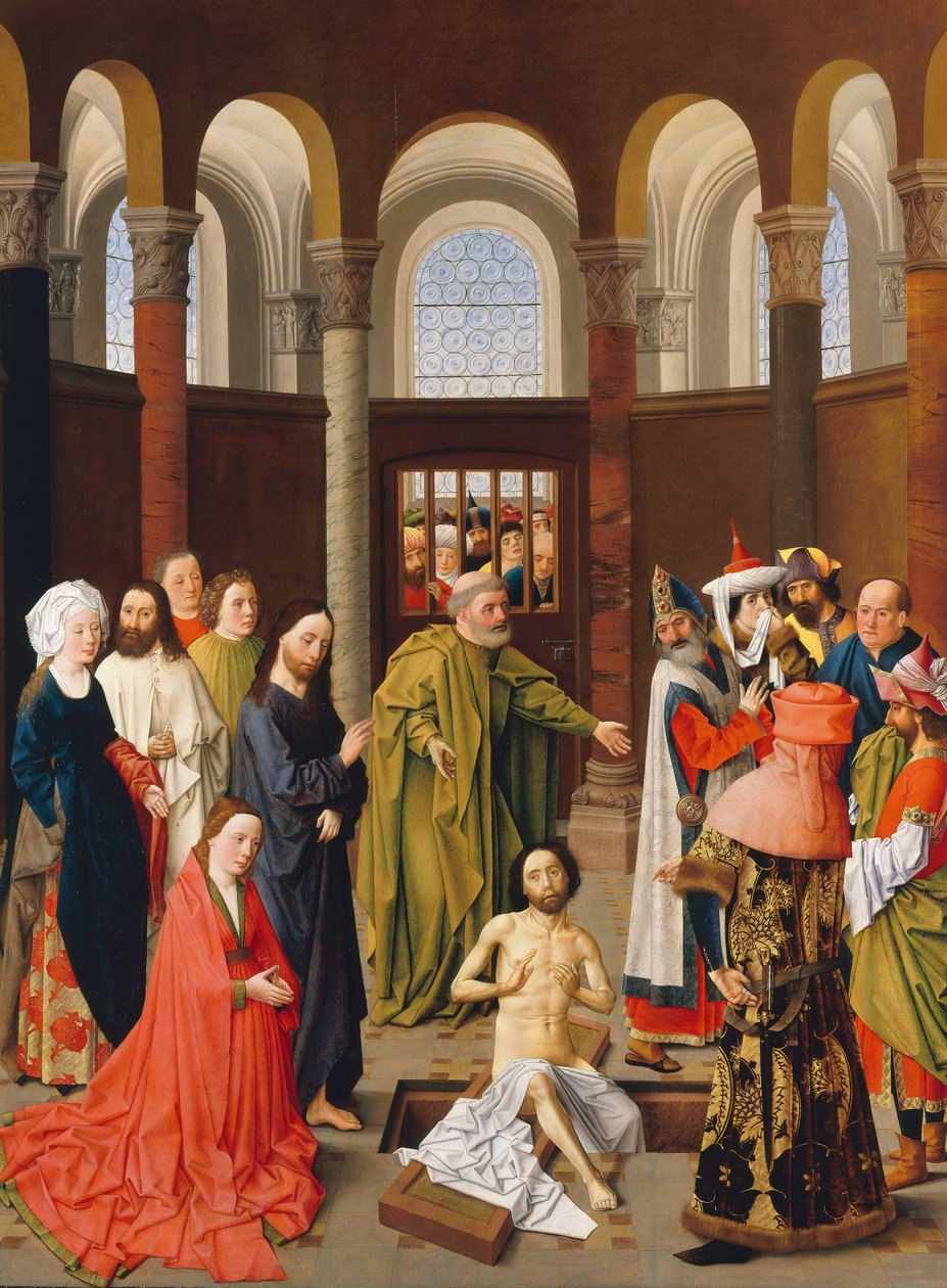 Vzkříšení Lazara, asi 1455 od Albert van Ouwater