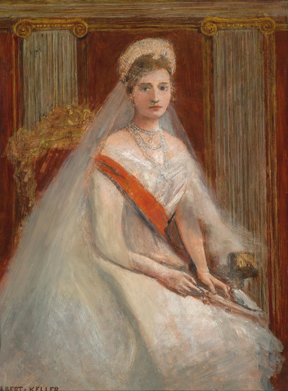 Bildnis Zarin Alexandra Fjordorovna od Albert von Keller