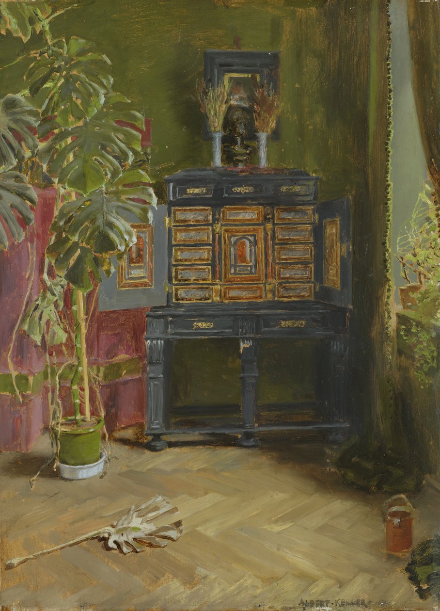 Zelený pokoj, 1882 od Albert von Keller