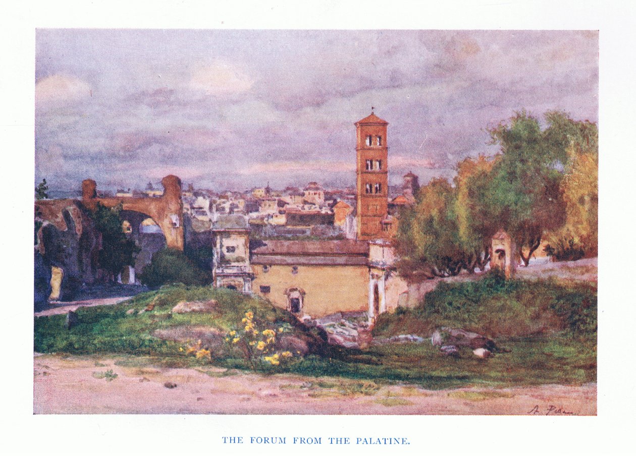 Fórum, z Palantine, z Říma vydané A & C Black Ltd, 1925 od Alberto Pisa