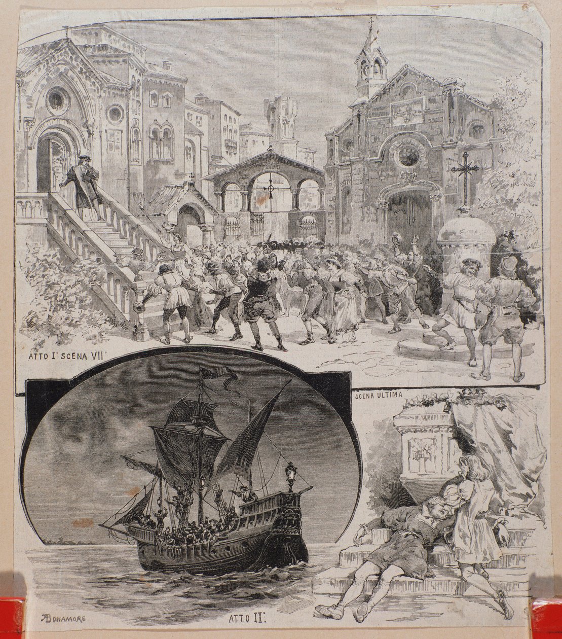 Ilustrace Cristoforo Colombo, práce Alberto Franchetti, circa 1892 od Alberto Franchetti