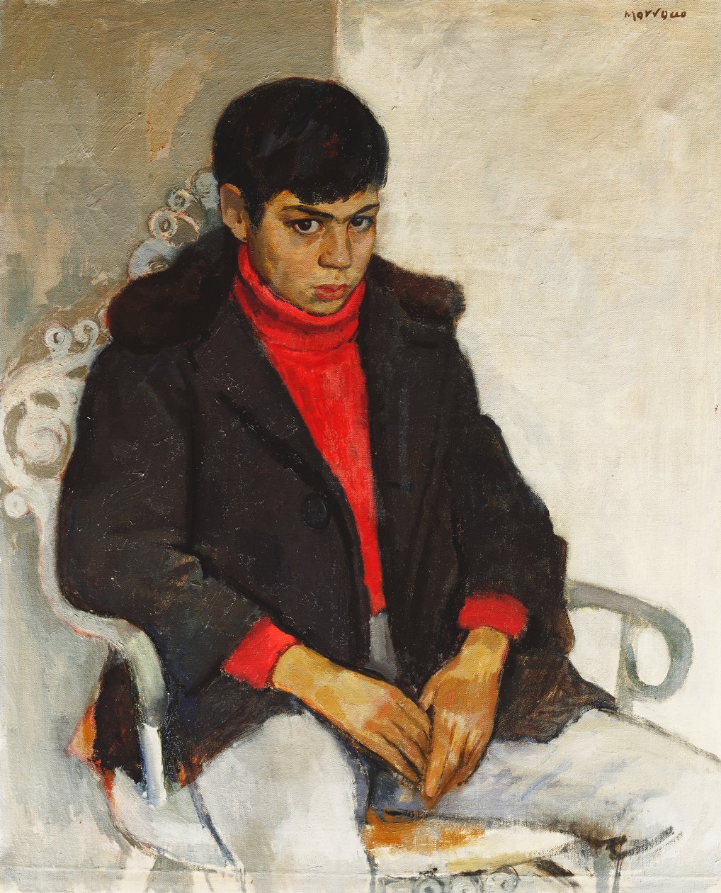 Portrét Laurie Morrocco od Alberto Morrocco