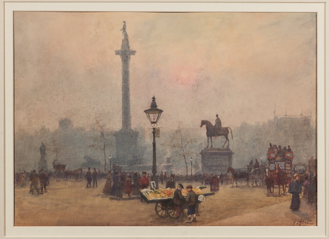Trafalgar Square (akvarel) od Alberto Pisa