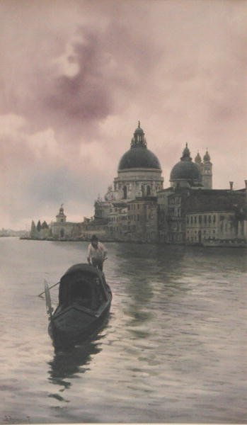 Brzy ráno na Canal Grande, Benátky (akvarel na papíře) od Alberto Prosdocini or Prosdocimi