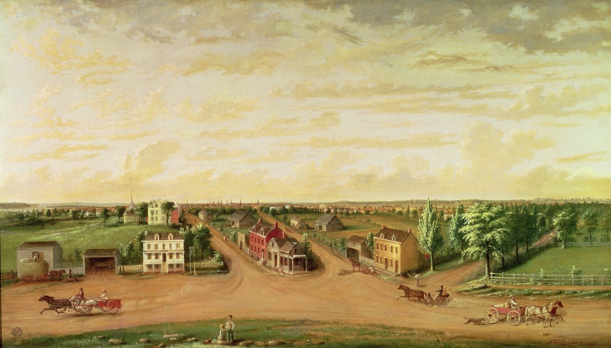 Union Square v roce 1828, 1885 od Albertus D.O Browere