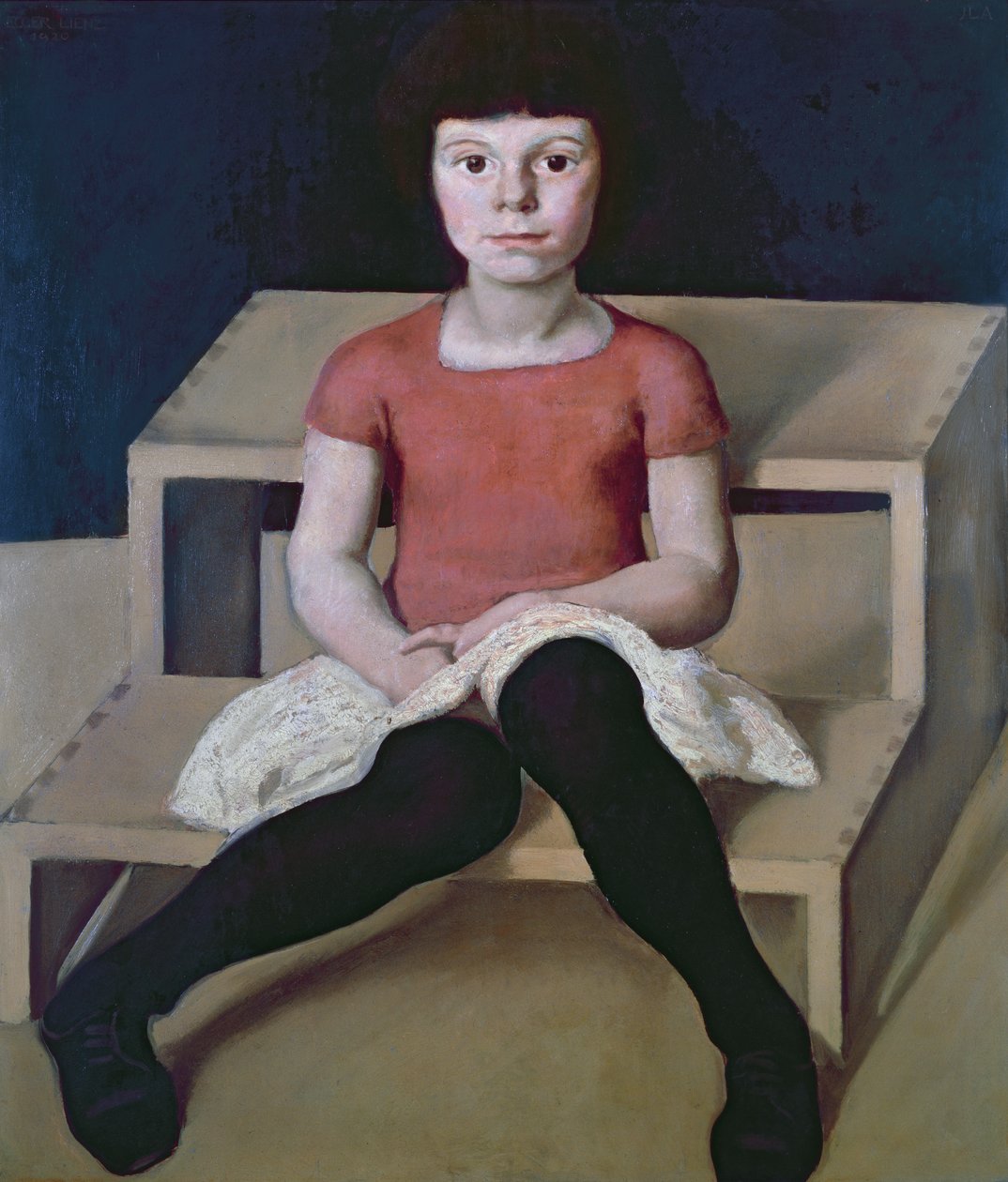 Umělcova nejmladší dcera, 1920 od Albin Egger Lienz