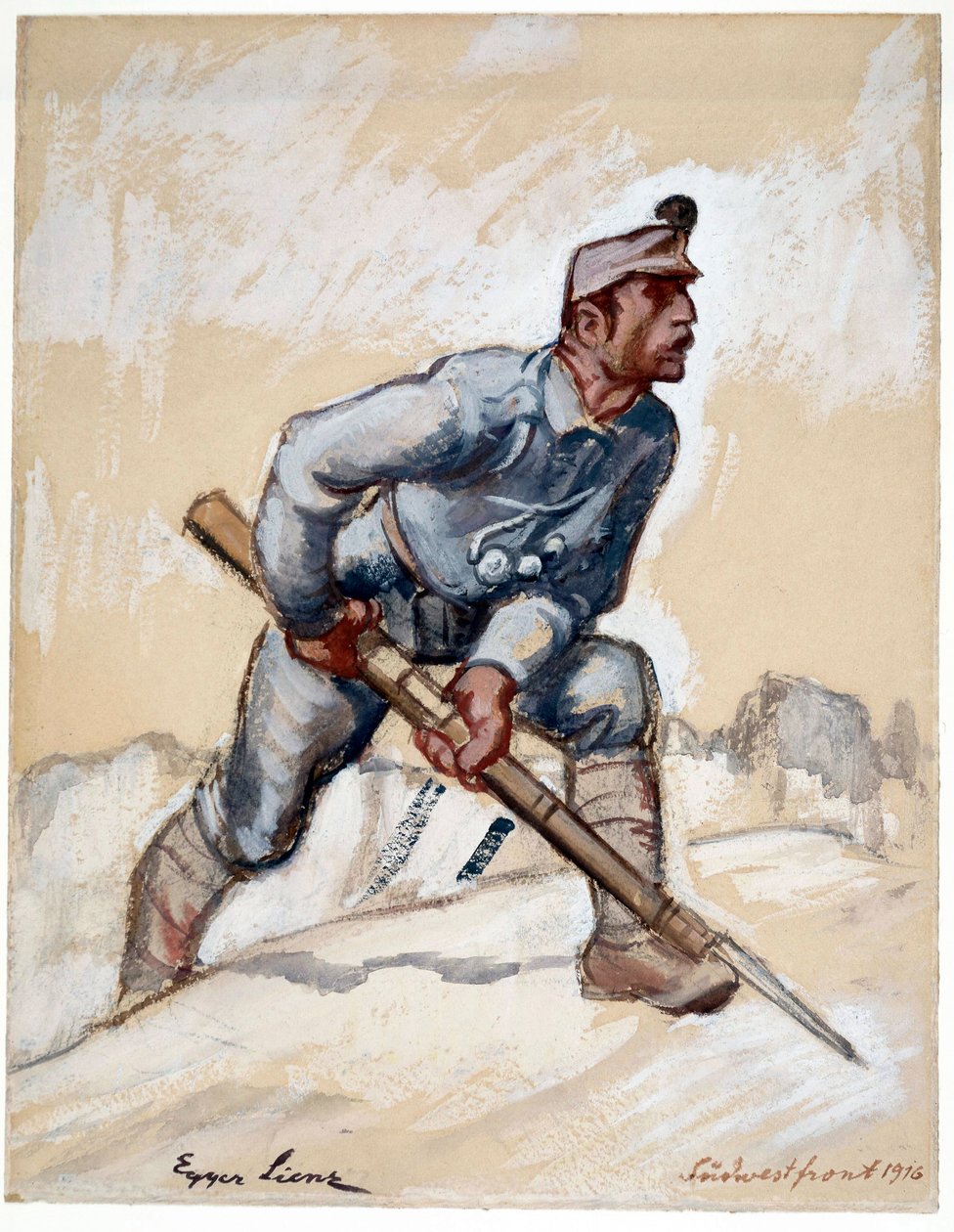 Jihozápadní fronta od Albin Egger Lienz