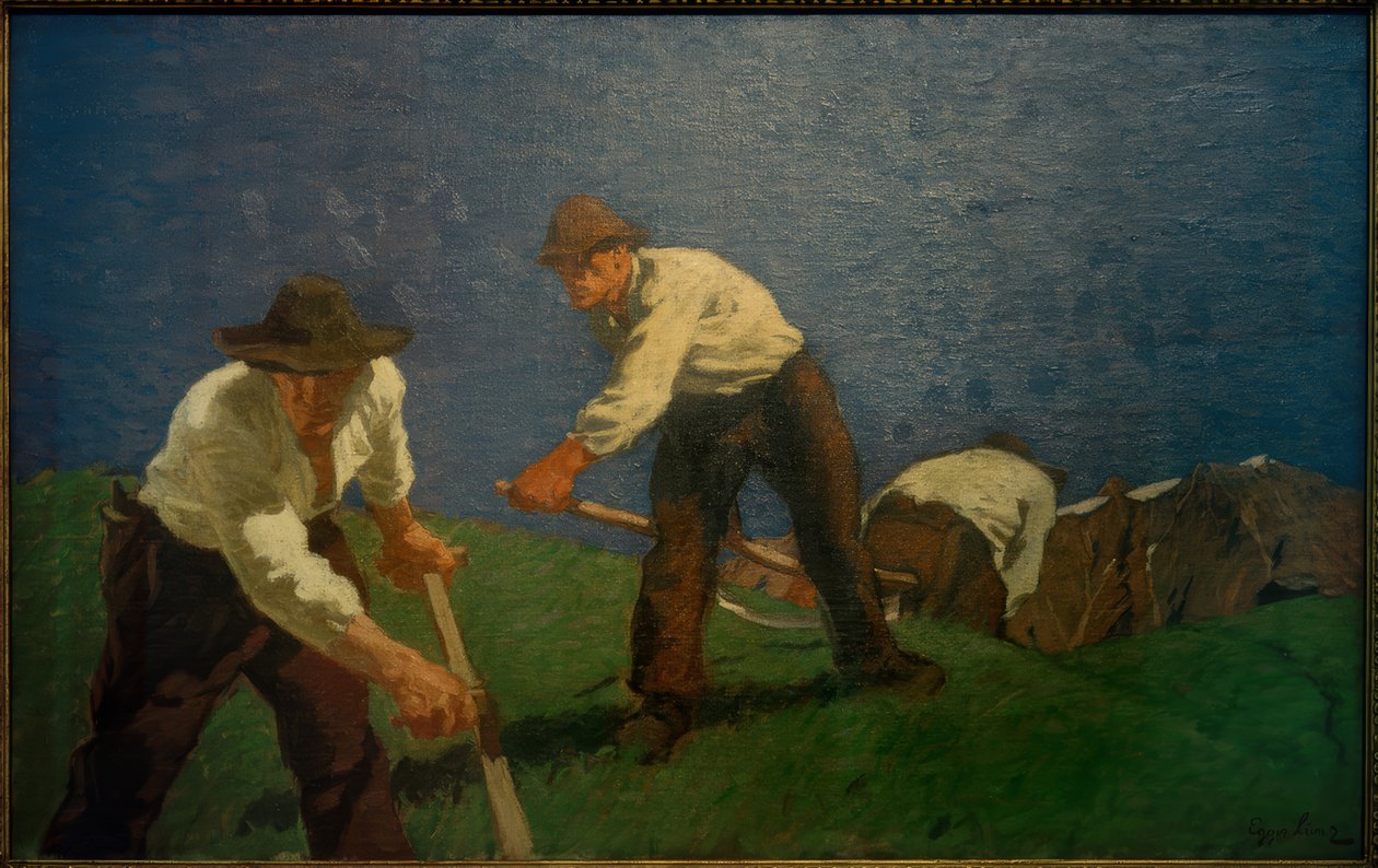 Bergmäher od Albin Egger Lienz