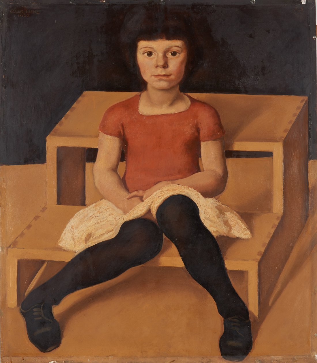 Ila, mladší dcera umělce, 1920. od Albin Egger Lienz