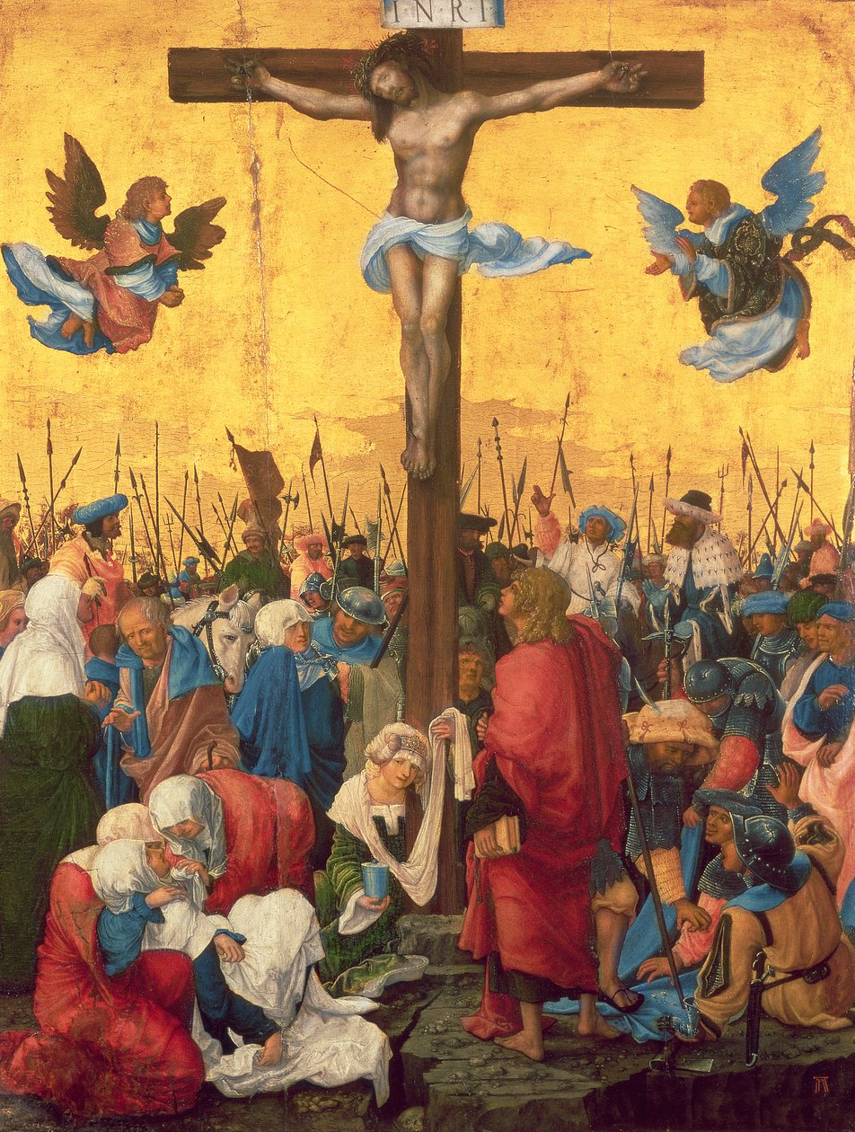 Ukřižování, c.1518 (olej na desce z lipového dřeva) od Albrecht Altdorfer