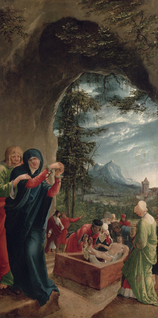 Pohřeb Krista, 1518, od Albrecht Altdorfer