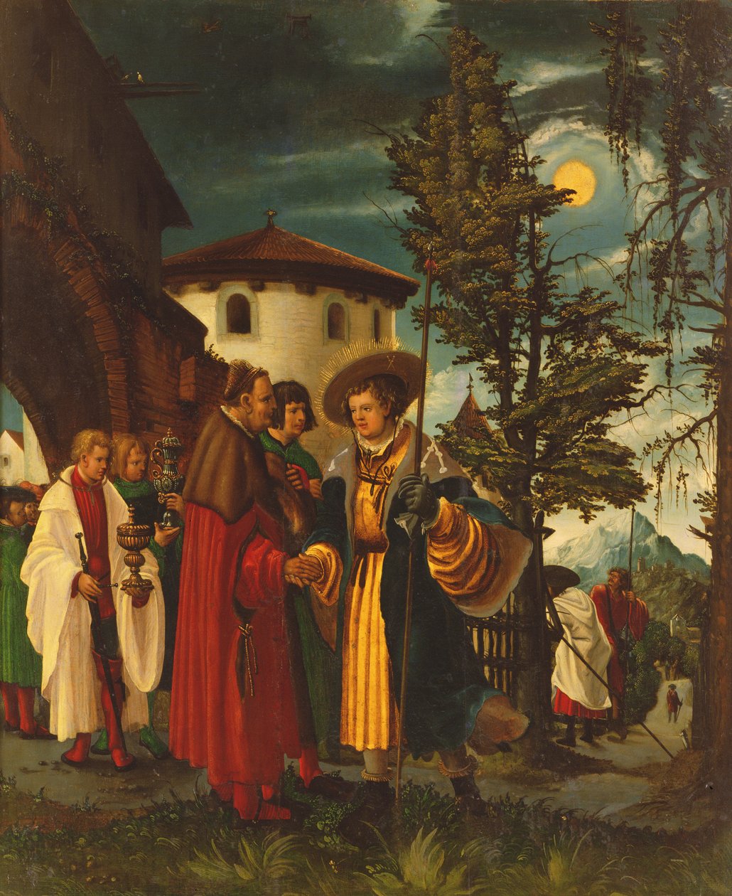 Odchod svatého Floriána, 1516-18 od Albrecht Altdorfer