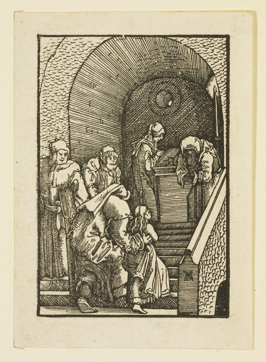 Uvedení Panny Marie do chrámu od Albrecht Altdorfer