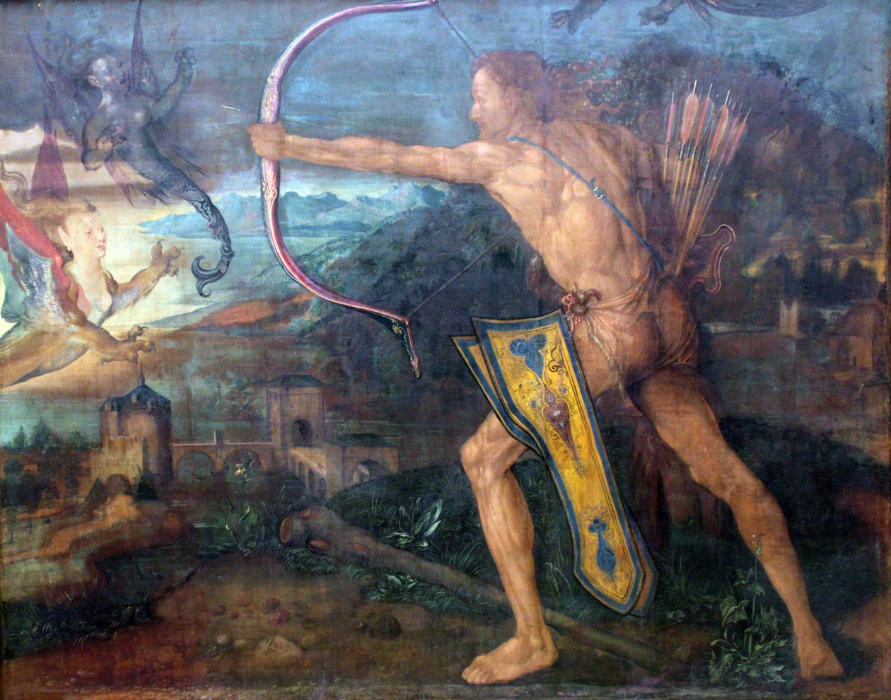 Herkules bojující se stymfalickými ptáky od Albrecht Dürer