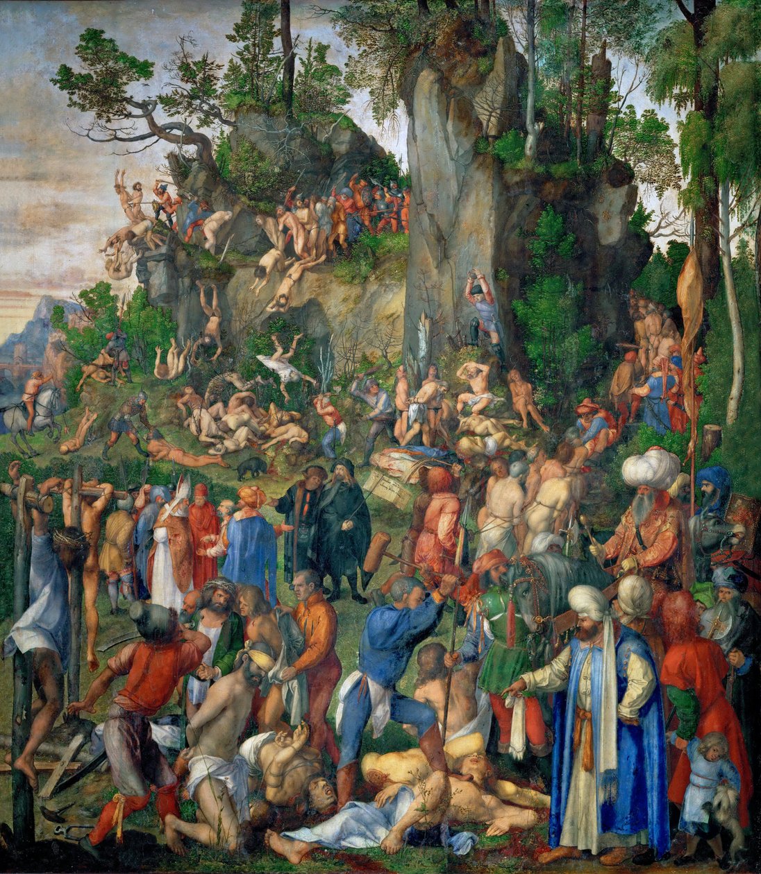 Mučení deseti tisíc křesťanů od Albrecht Dürer