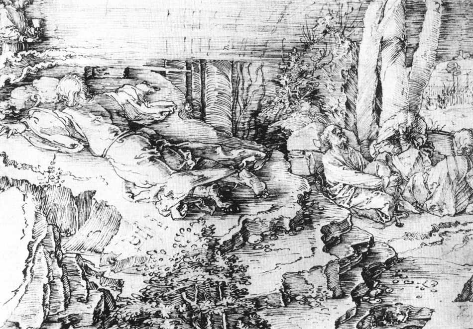 Kristus na Olivové hoře od Albrecht Dürer