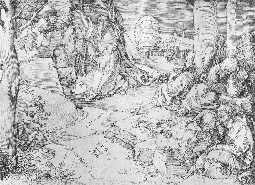 Kristus na Olivové hoře od Albrecht Dürer