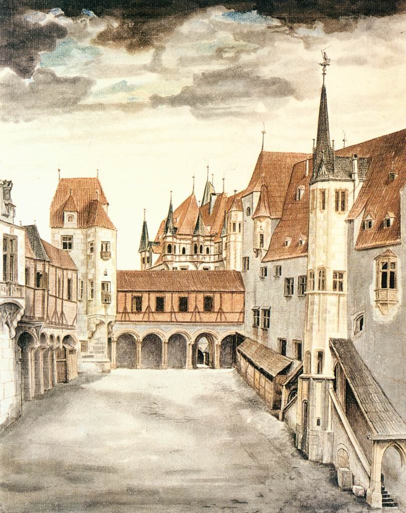 Nádvoří bývalého zámku v Innsbrucku od Albrecht Dürer