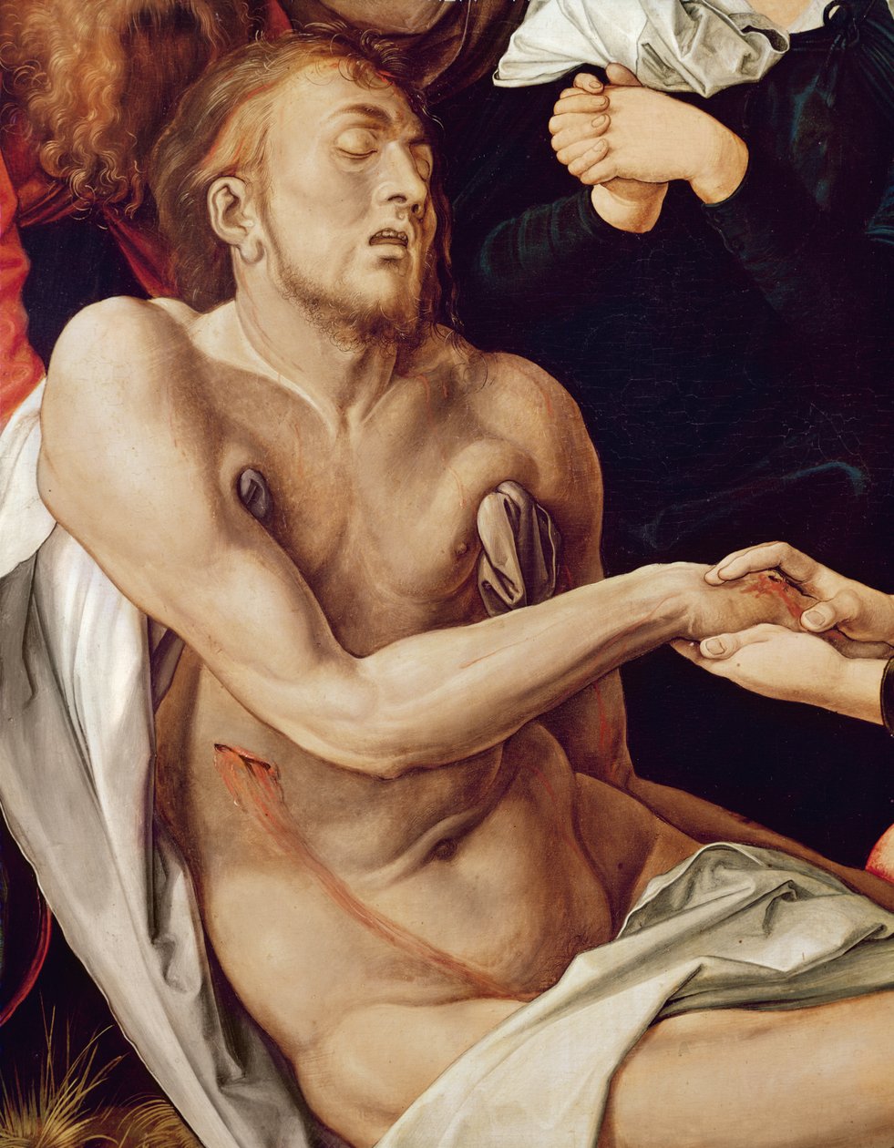 Detail Oplakávání za Krista, 1500-03 (viz 61055) od Albrecht Dürer