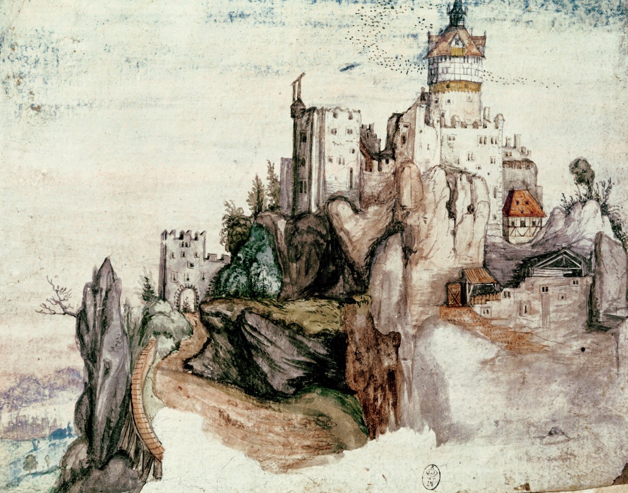 Opevněný hrad od Albrecht Dürer