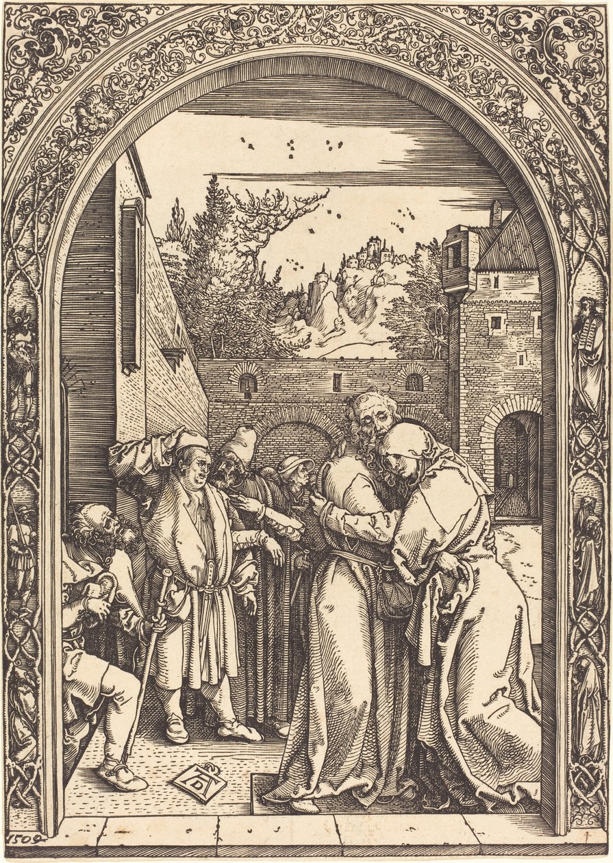 Joachim a Anna ve Zlaté bráně od Albrecht Dürer