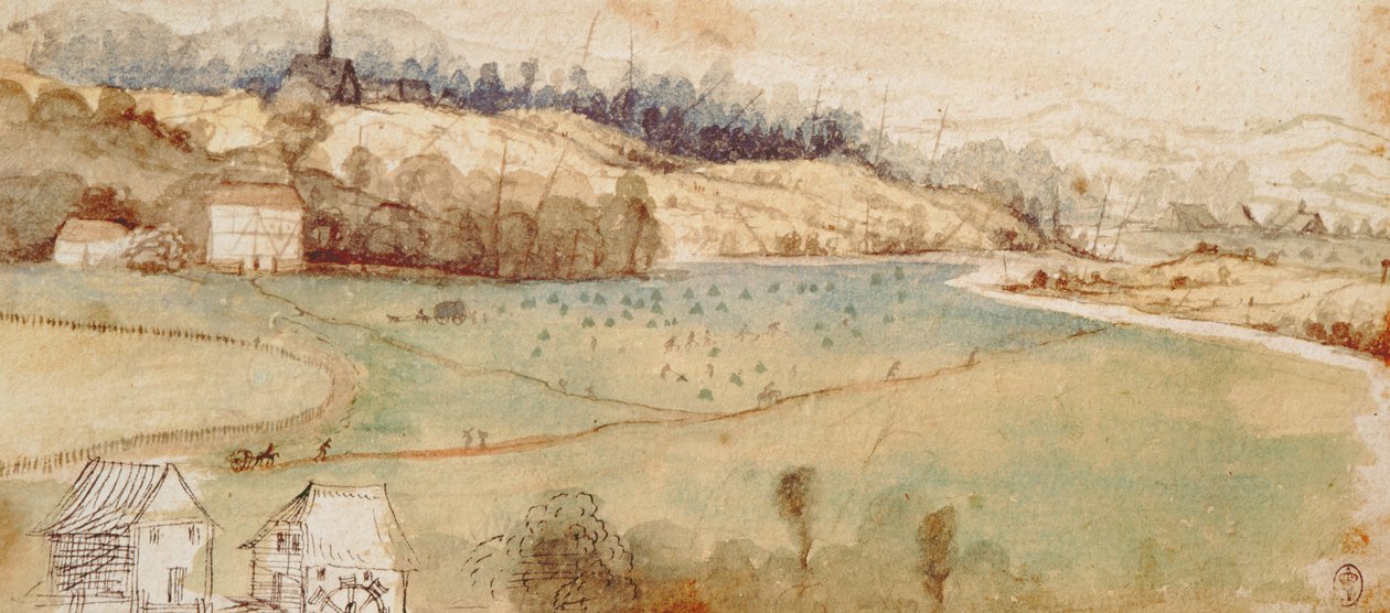 Krajina (wc und pero a tuš na papíře) od Albrecht Dürer