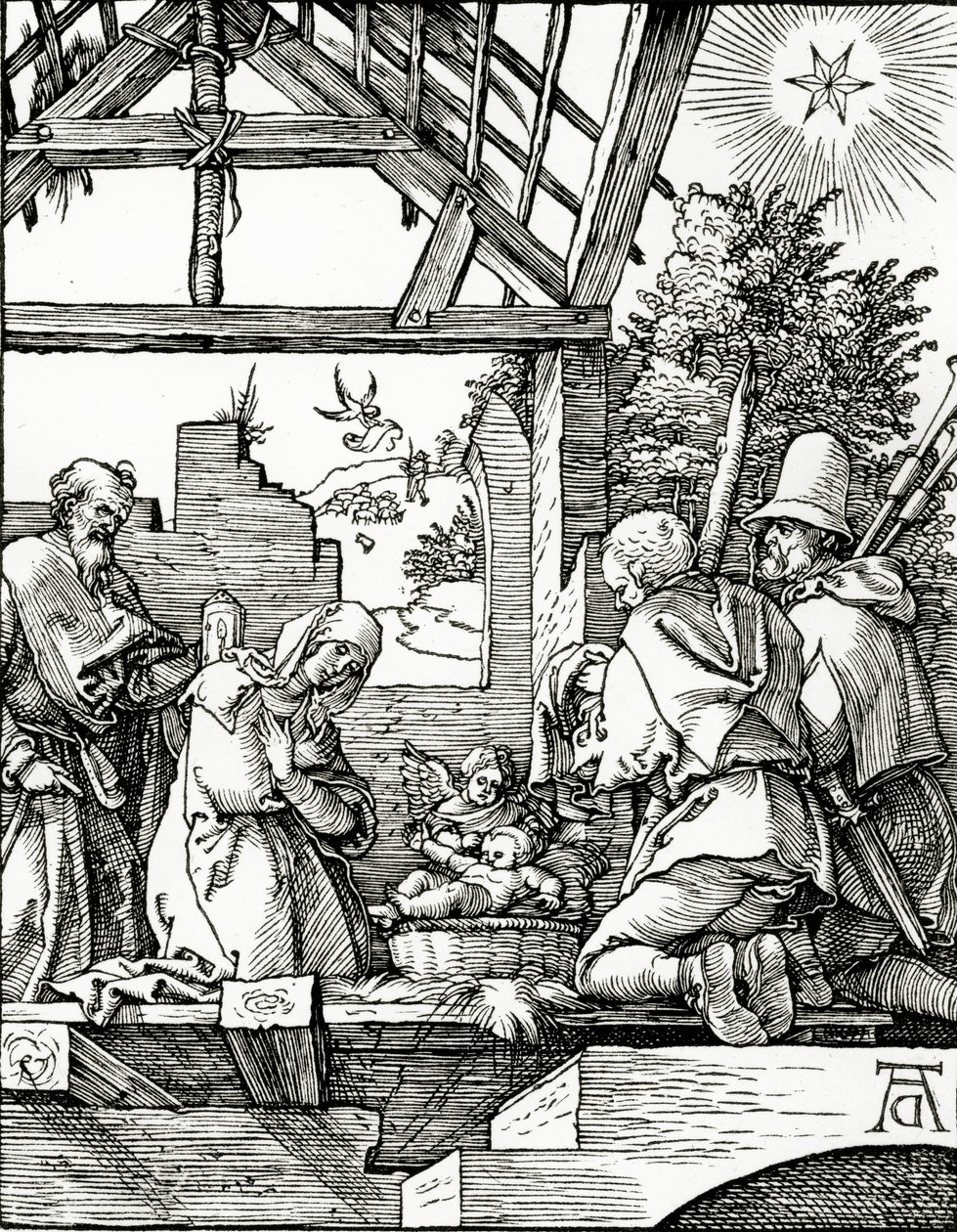 Narození Páně, z Malých pašijí, 1510 od Albrecht Dürer