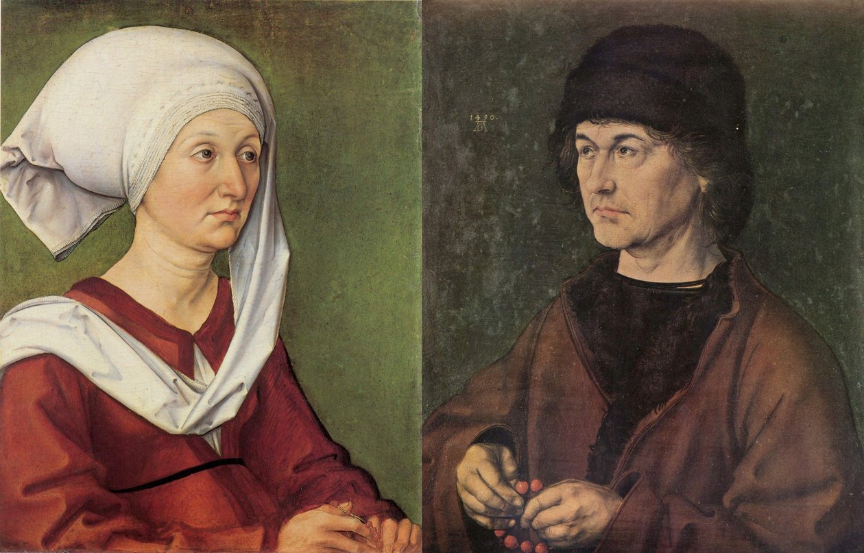 Portrétní diptych Dürerových rodičů od Albrecht Dürer