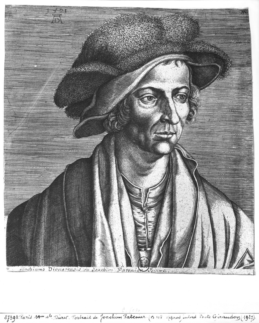 Portrét Joachima Patinira, 1521 od Albrecht Dürer