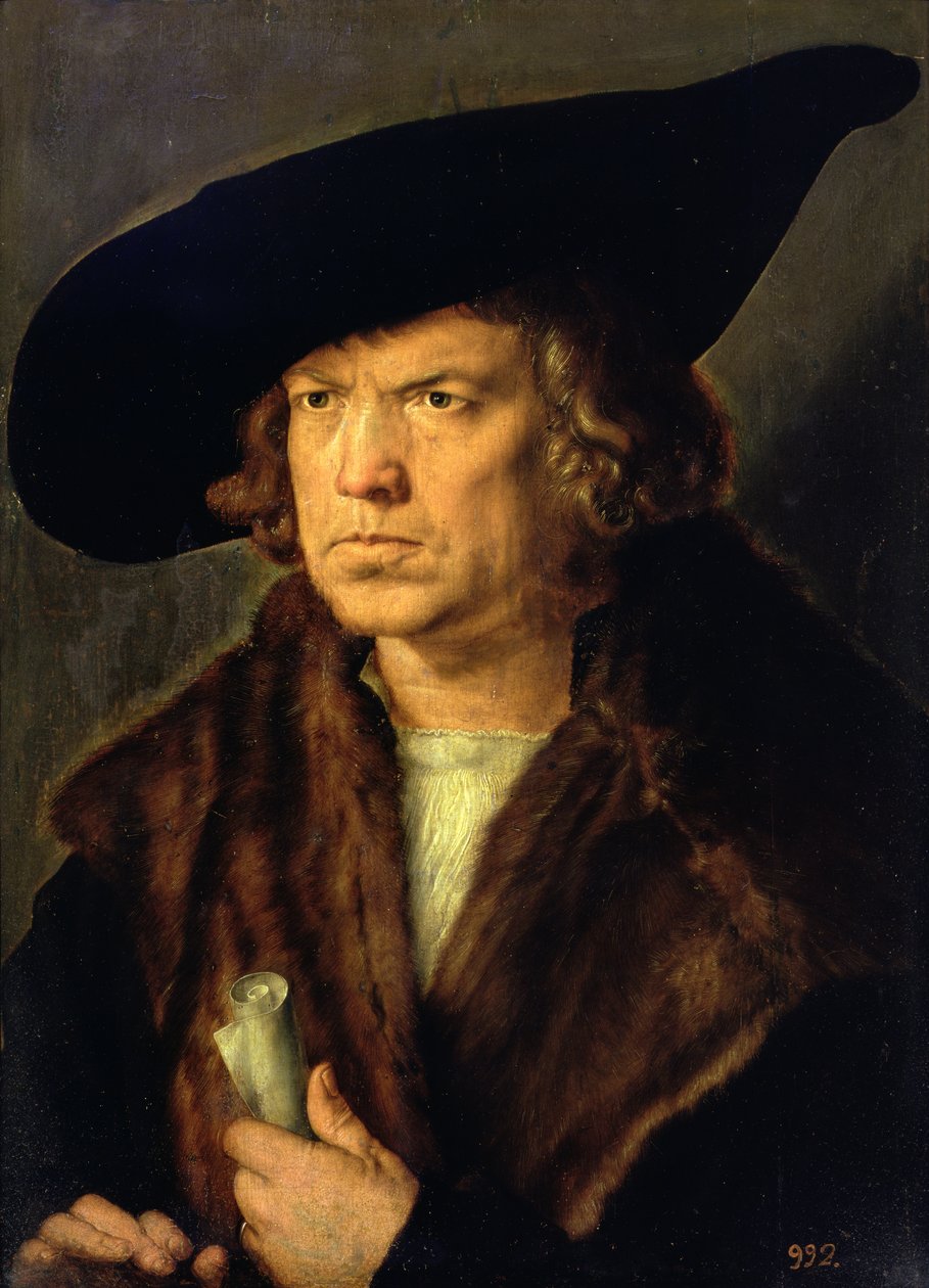 Portrét neznámého muže, 1524 od Albrecht Dürer