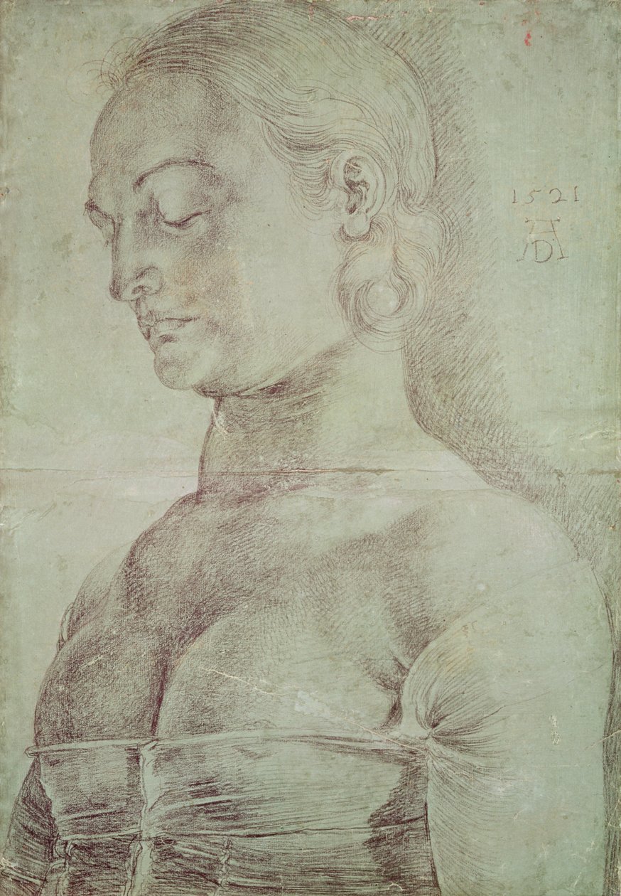 Saint Apollonia, 1521 (pastel na papíře) od Albrecht Dürer