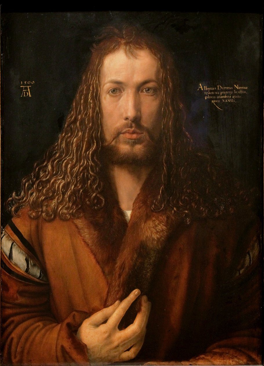 Autoportrét v kožešinové sukni od Albrecht Dürer