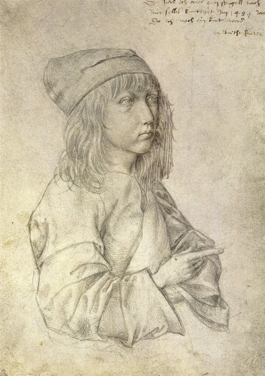 Autoportrét ve věku třinácti let od Albrecht Dürer