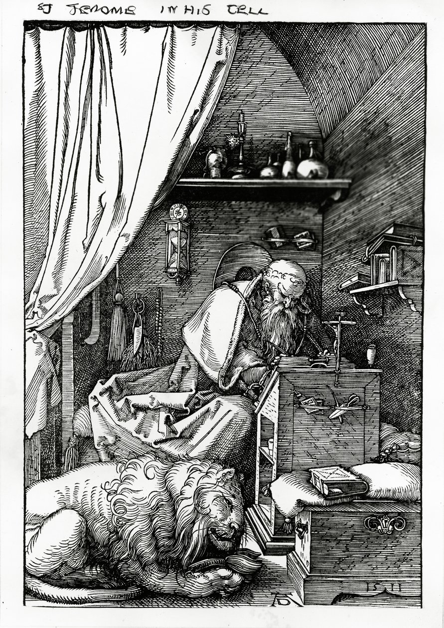 Svatý Jeroným ve své cele, 1511 od Albrecht Dürer
