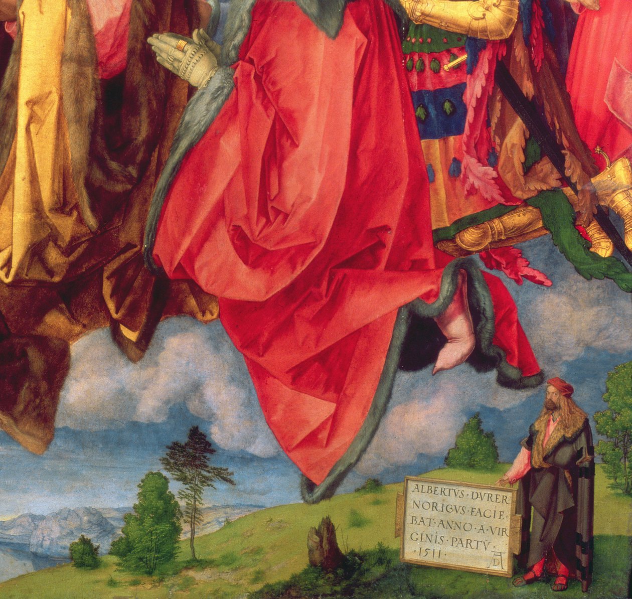 Landauerův oltář, Den Všech svatých, 1511 (detail 68677) od Albrecht Dürer