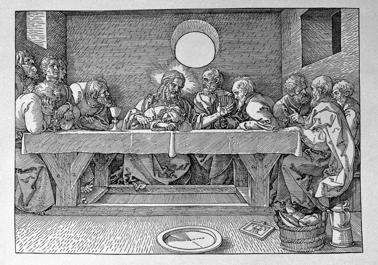 Poslední večeře, hospoda. 1523 od Albrecht Dürer