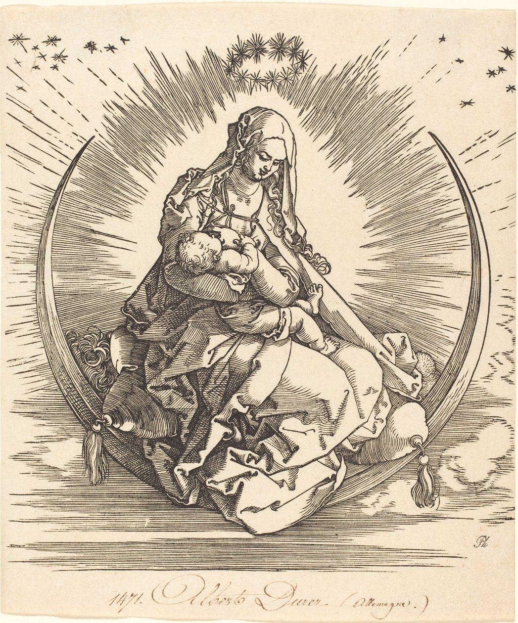 Madona na půlměsíci od Albrecht Dürer