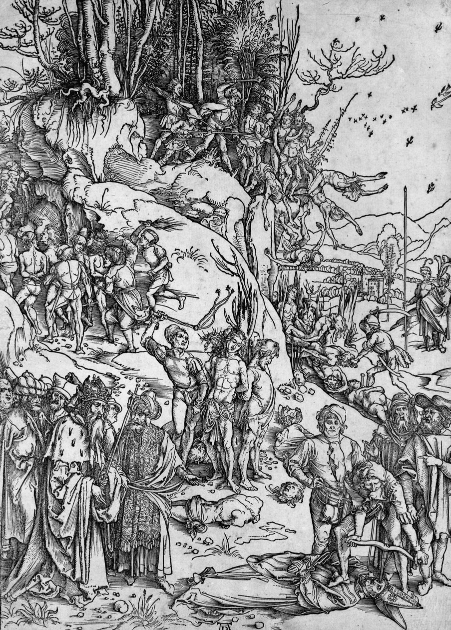 Umučení deseti tisíc od Albrecht Dürer
