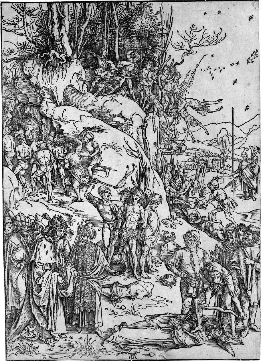 Umučení deseti tisíc od Albrecht Dürer