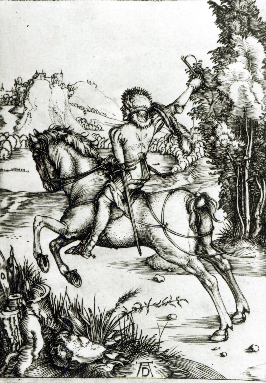 Malý kurýr, kolem roku 1496 od Albrecht Dürer