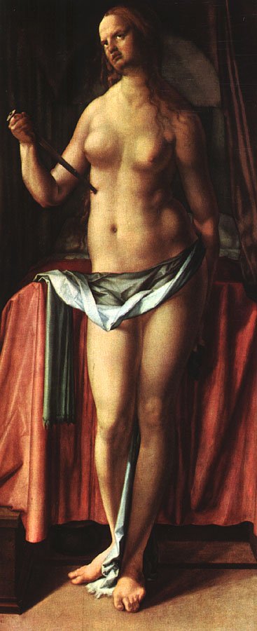 Sebevražda Lucrezie od Albrecht Dürer