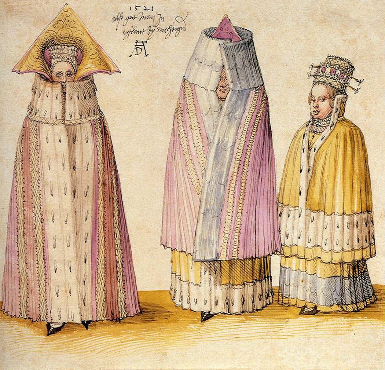 Tři mocné dámy z Livonia od Albrecht Dürer